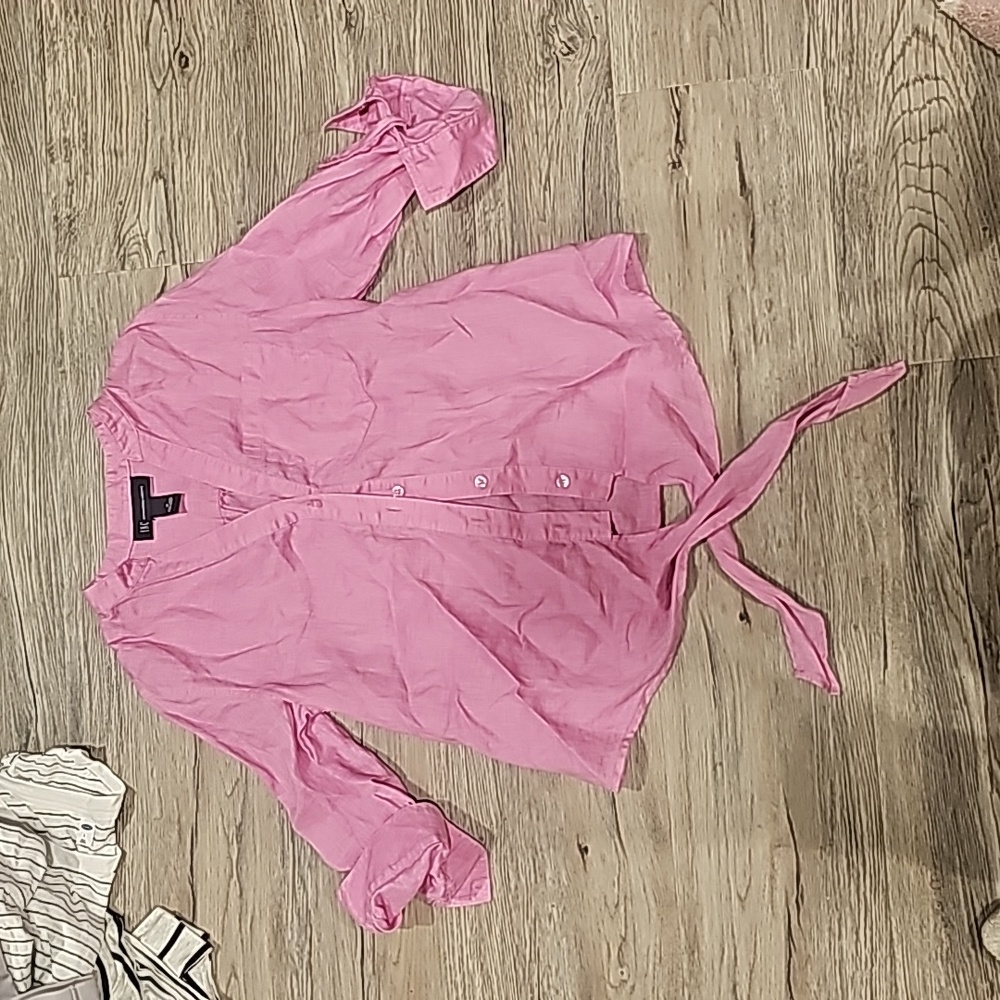 Pink button up